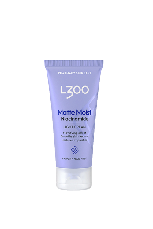 L300 niacinamide matte moist light cream är en ansiktskräm med niacinamid