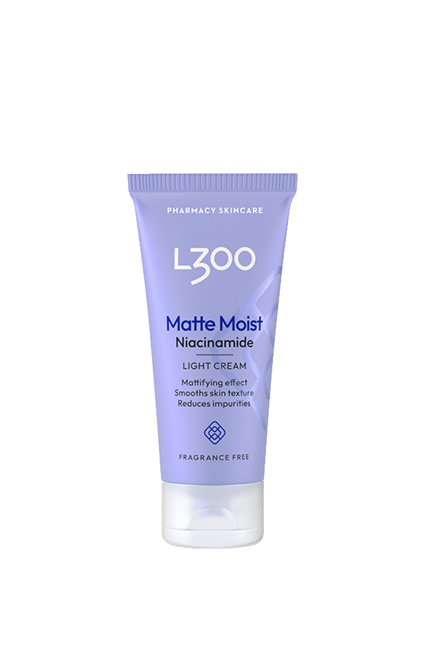 L300 niacinamide matte moist light cream är en ansiktskräm med niacinamid
